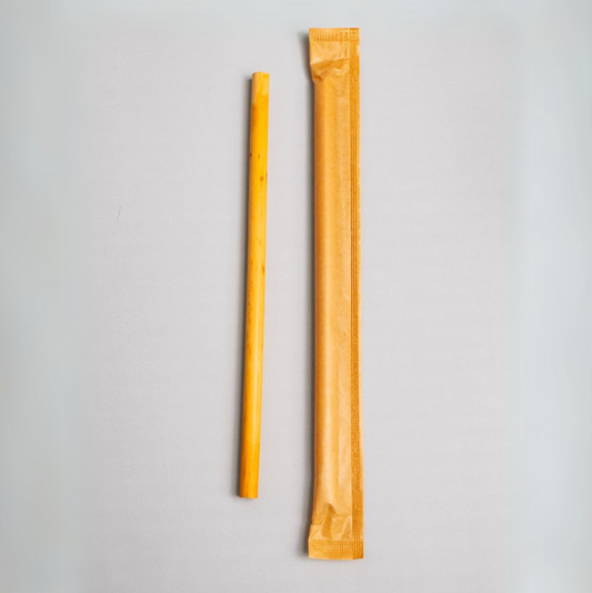 Canudo de cana 9mm embalado individualmente