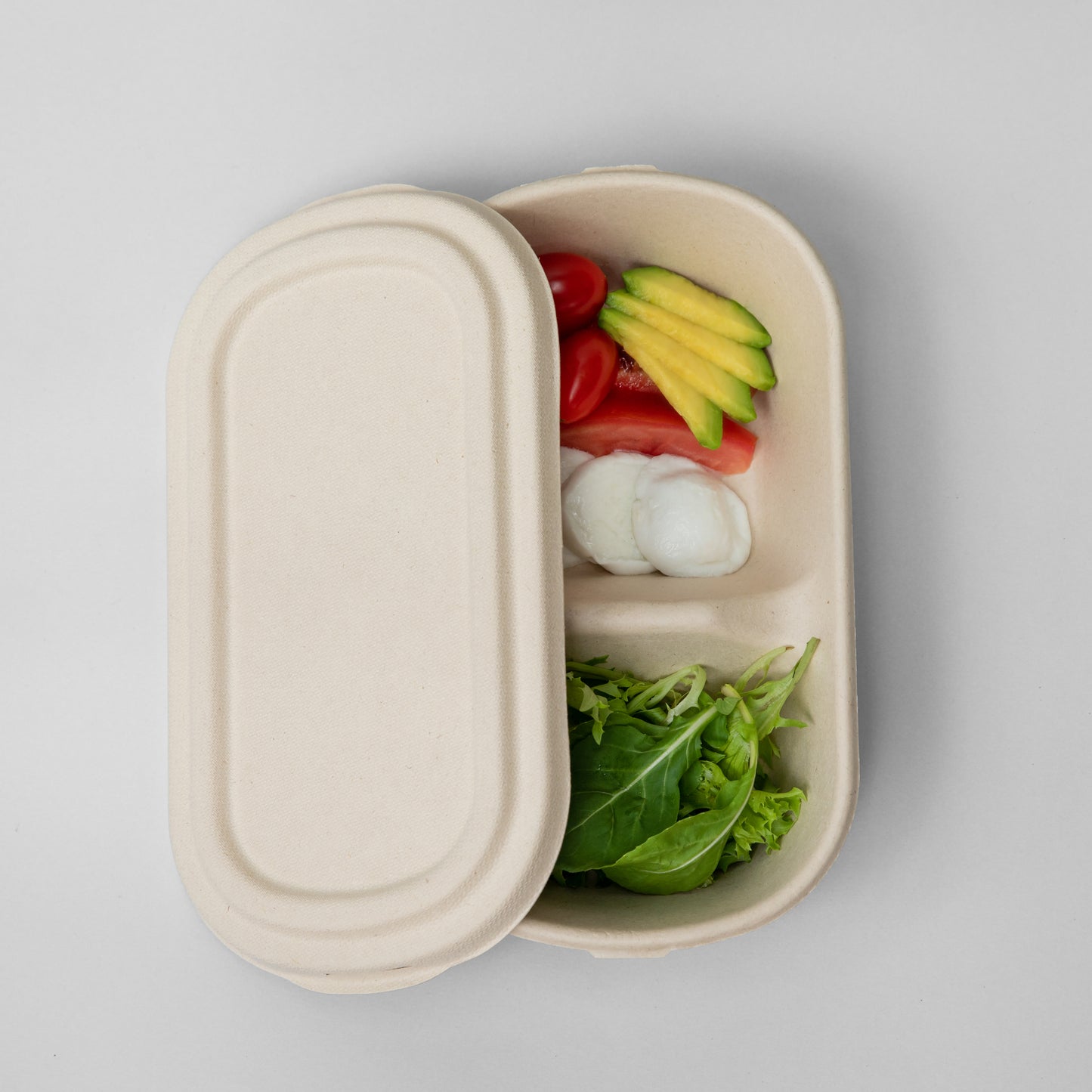 Kit marmita 850ml c/ 2 compartimentos com tampa