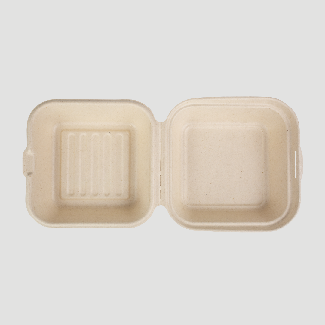 Hamburgueira biodegradável 450ml quadrada