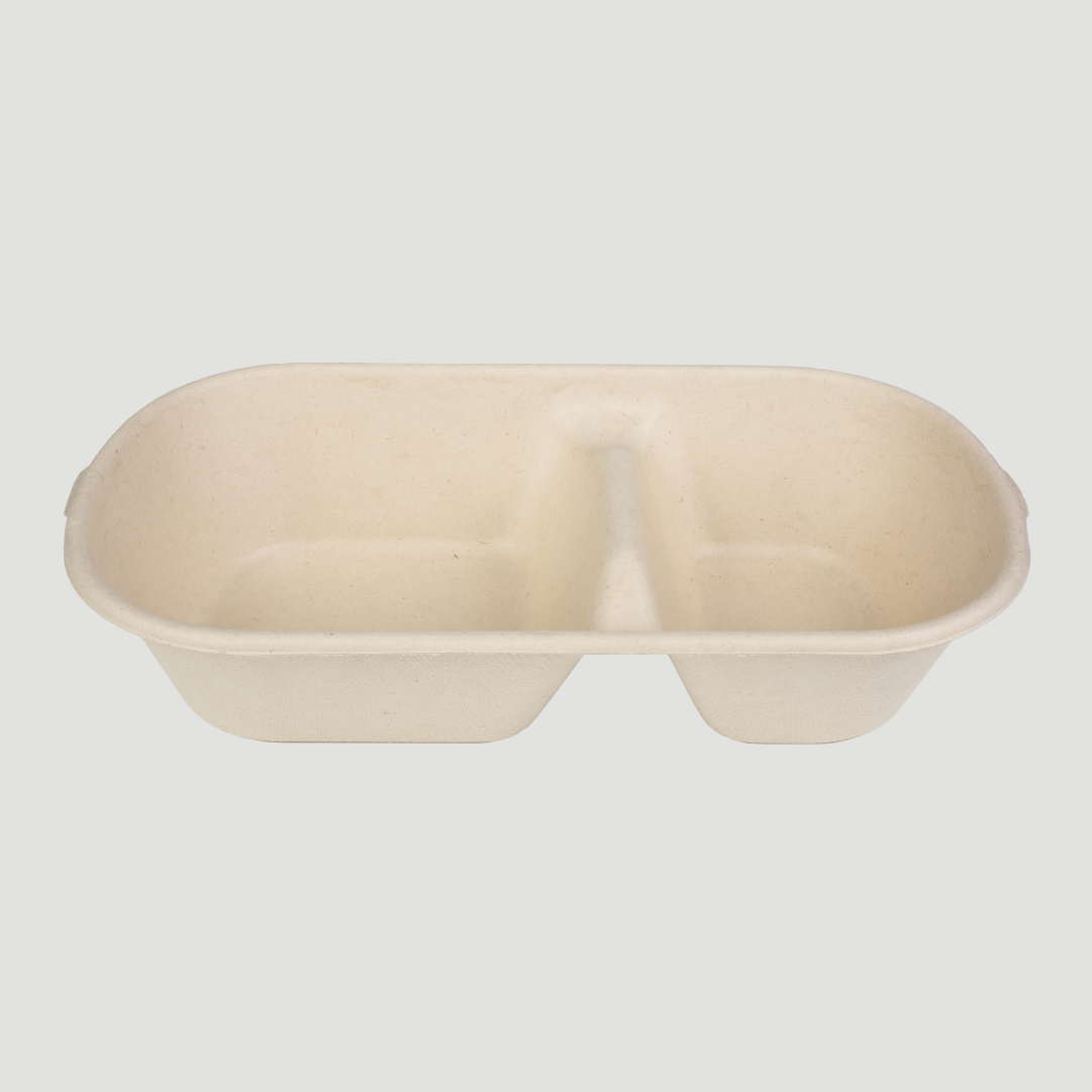 Marmita biodegradável 850 c/ divisória