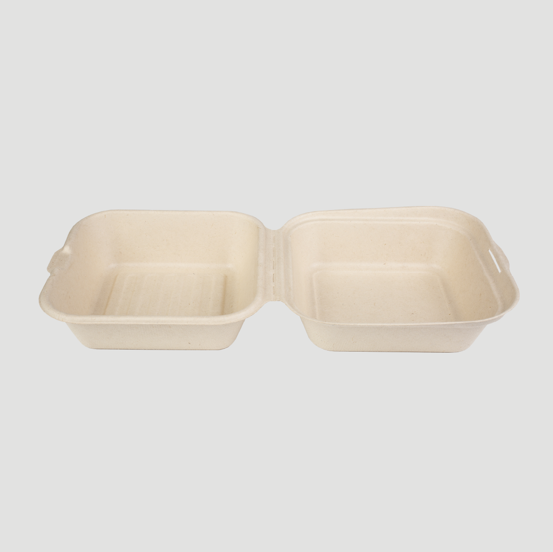 Hamburgueira biodegradável 450ml quadrada