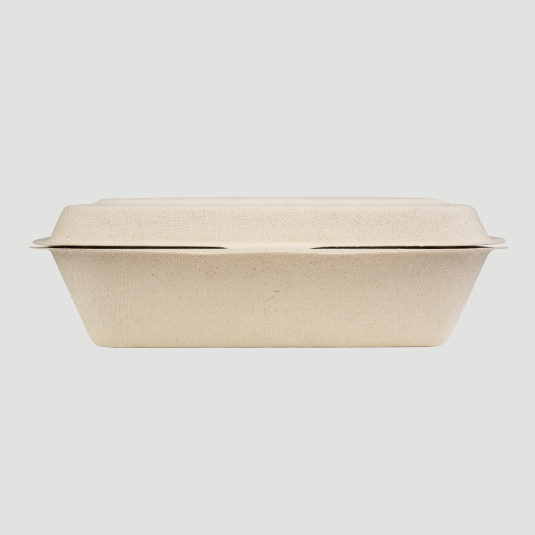 Hamburgueira biodegradável 450ml retangular