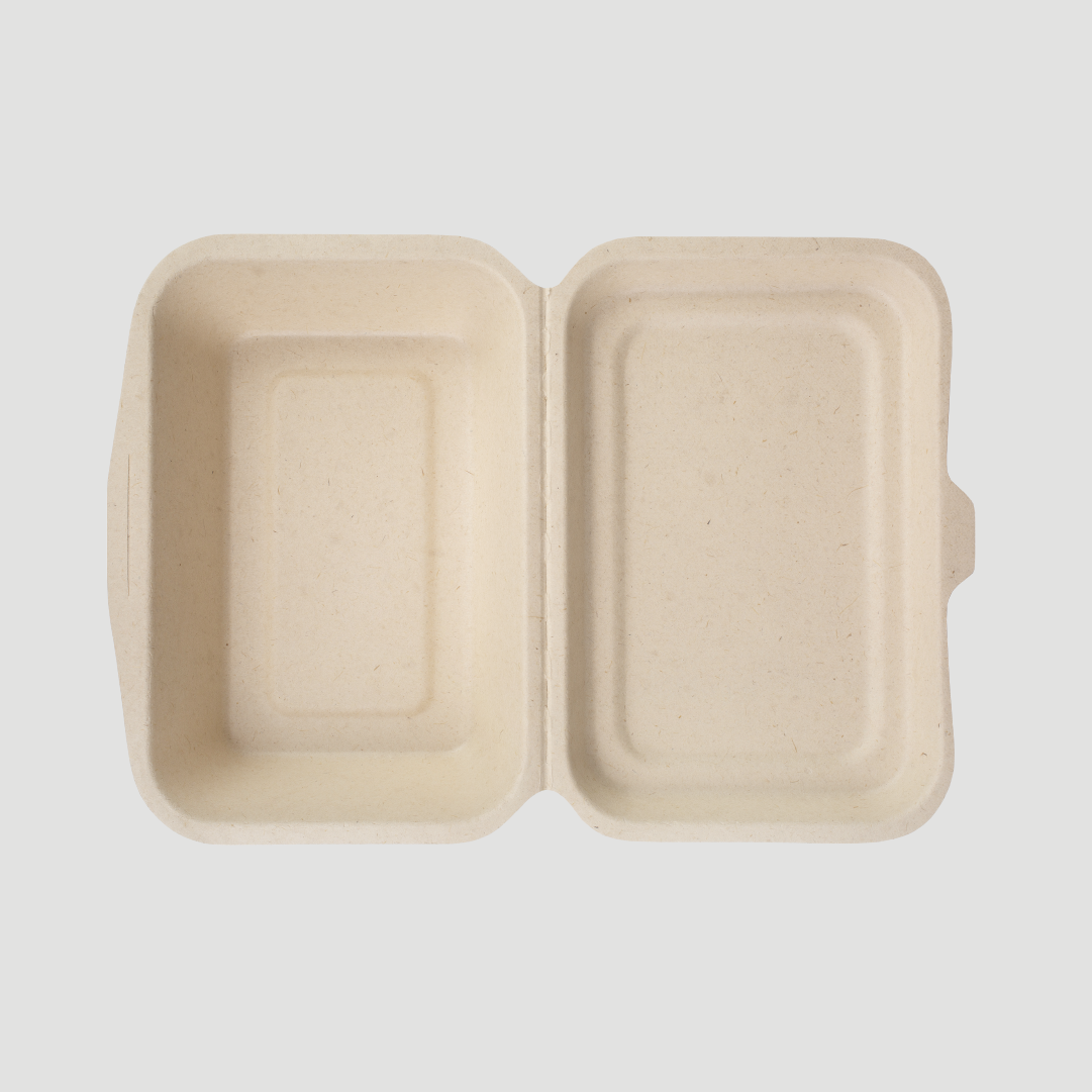 Hamburgueira biodegradável 450ml retangular