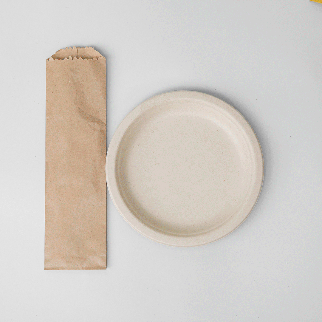 Saco kraft p/ talheres