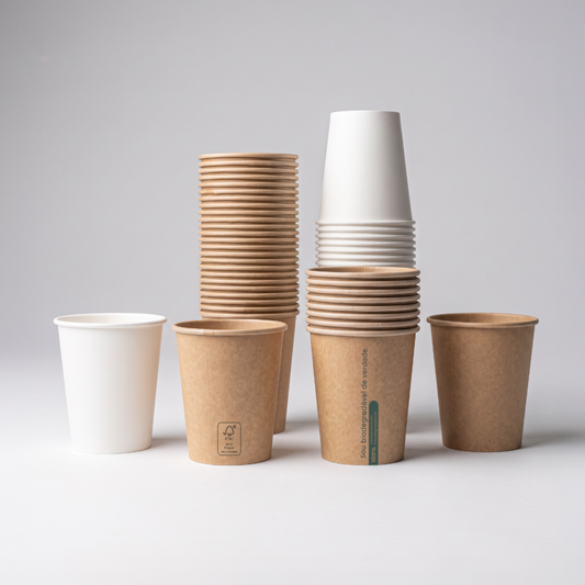 Copos biodegradáveis 180ml