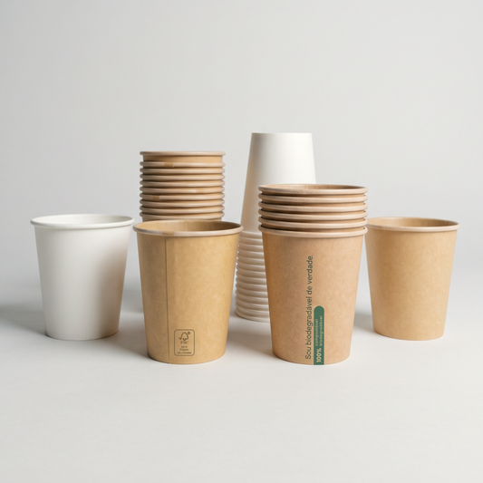 Copos biodegradáveis 240ml