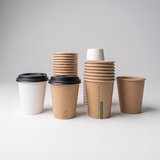 Copos biodegradáveis 300ml com tampa