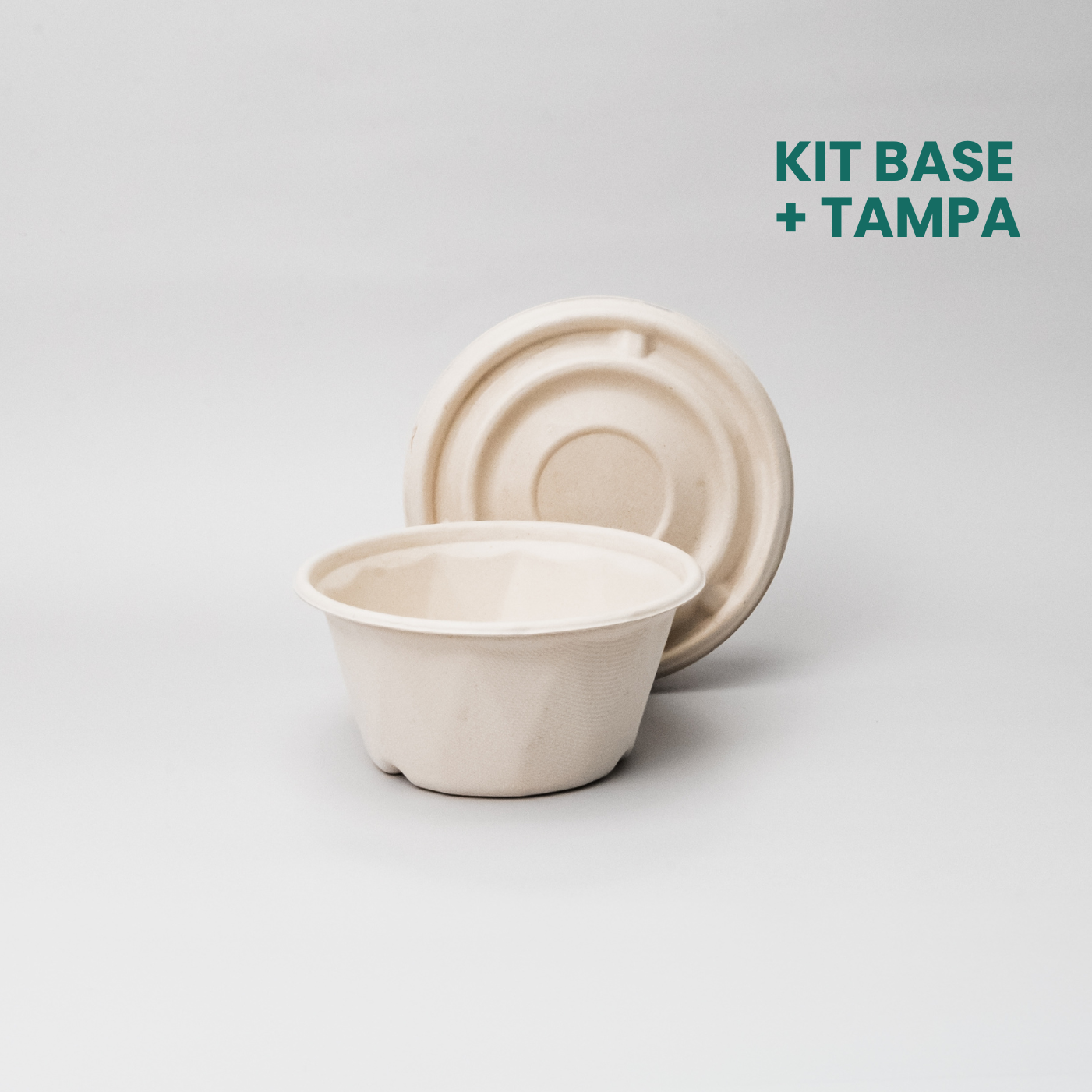 Kit pote 350ml com tampa