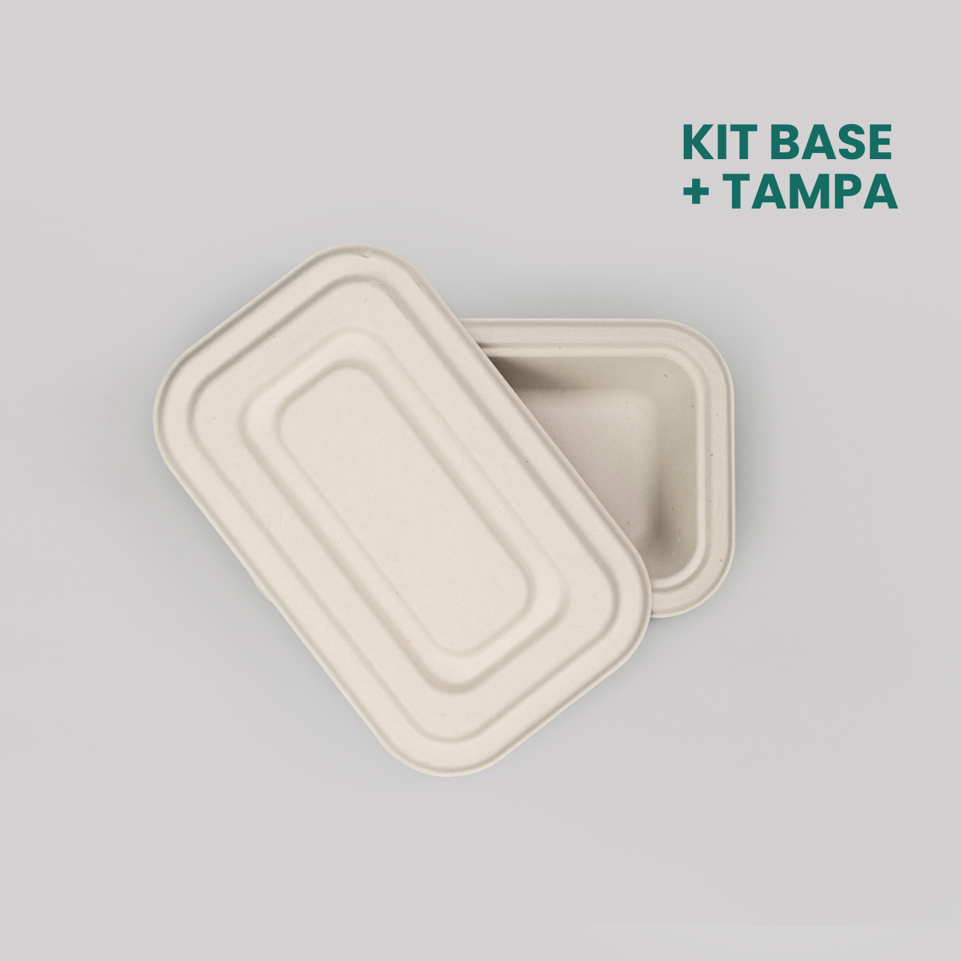 Kit bandeja 400ml com tampa