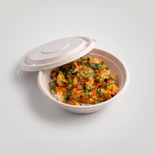 Bowl biodegradável 1000ml com tampa