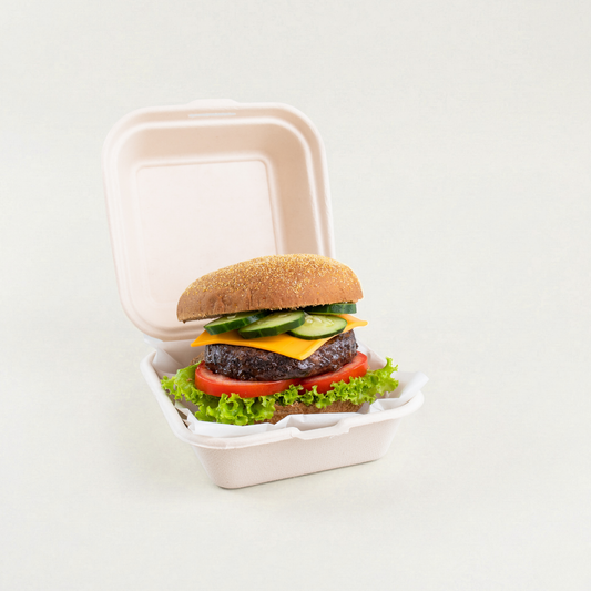 Hamburgueira biodegradável 450ml quadrada