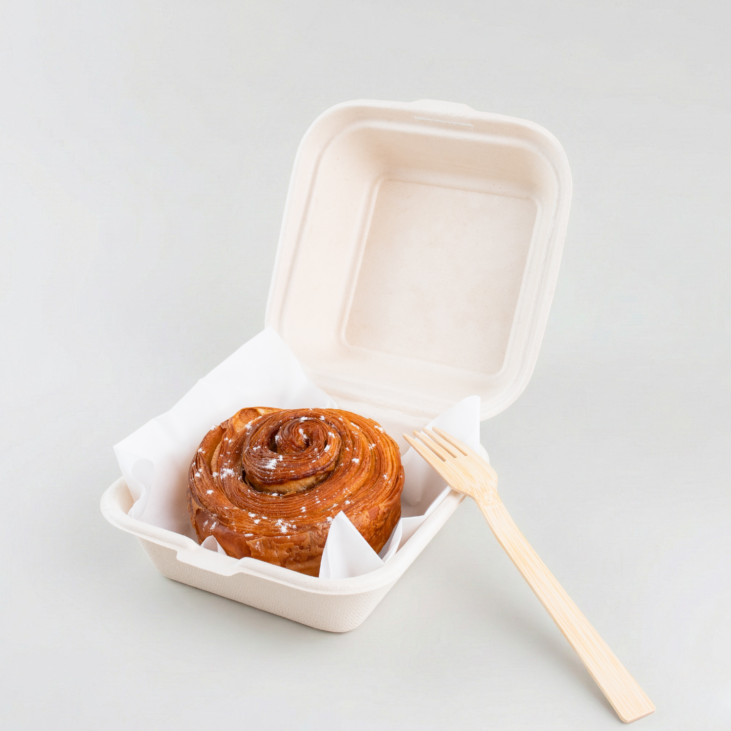 Hamburgueira biodegradável 450ml quadrada