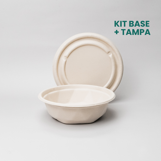 Kit bowl 600ml com tampa