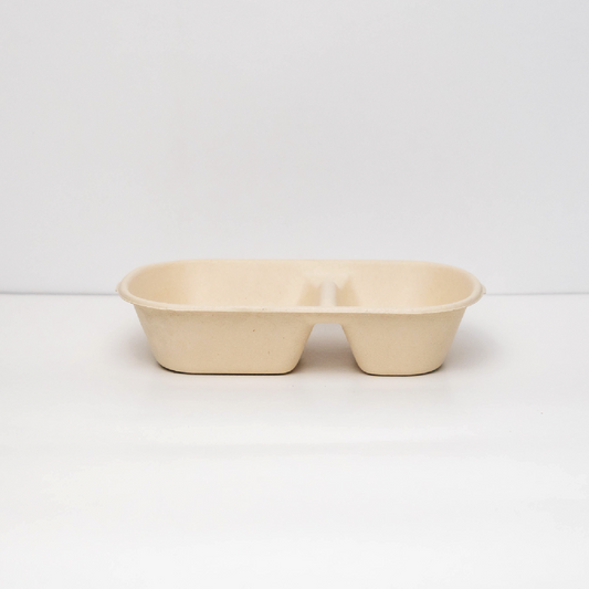 Marmita biodegradável 850ml c/ divisória