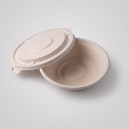 Bowl biodegradável 1000ml com tampa