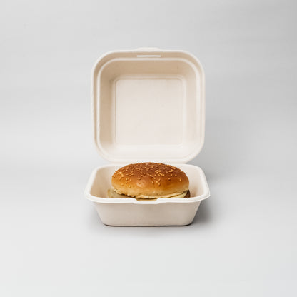 Hamburgueira biodegradável 450ml quadrada