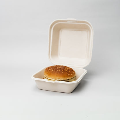 Hamburgueira biodegradável 450ml quadrada
