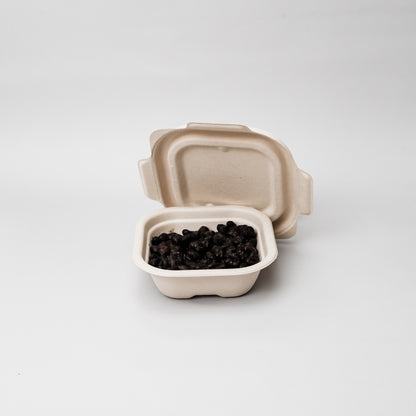 Kit pote 300ml quadrado com tampa