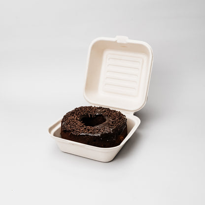 Hamburgueira biodegradável 450ml quadrada