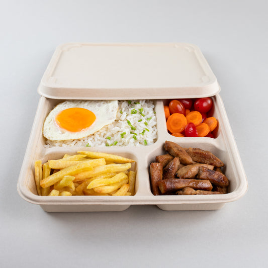 Kit marmita 1000ml c/ 4 compartimentos c/ tampa