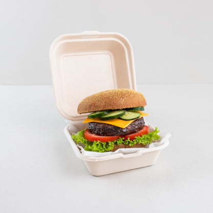 Hamburgueira biodegradável 450ml quadrada
